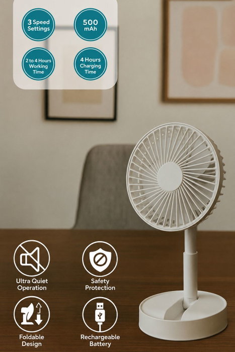 Kumtel KUF-106 Ventilador Portátil Blanco Kumtel KUF-106 Ventilador Portátil Blanco